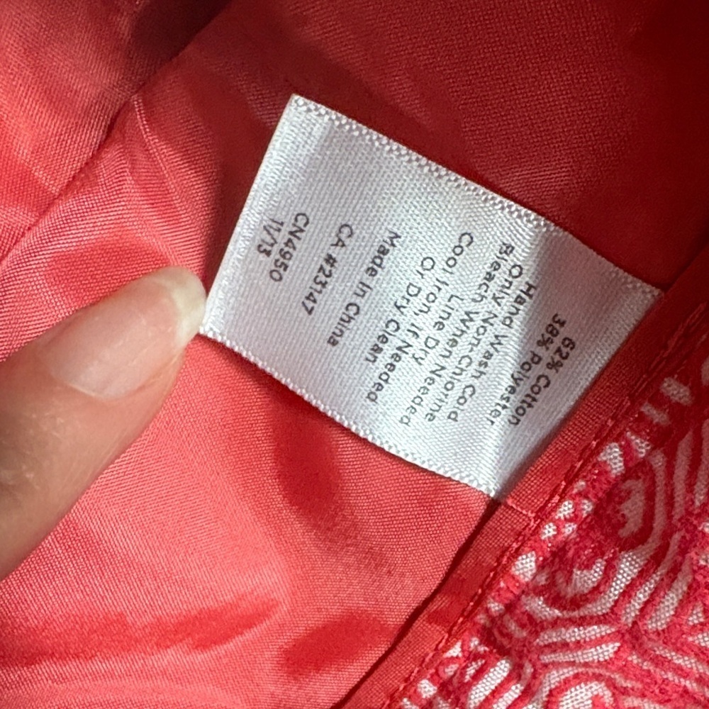 Talbots Pink Patterned Pants - Picture 5 of 7